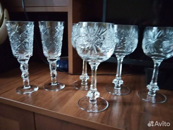 Хрустальные фужеры бокалы СССР