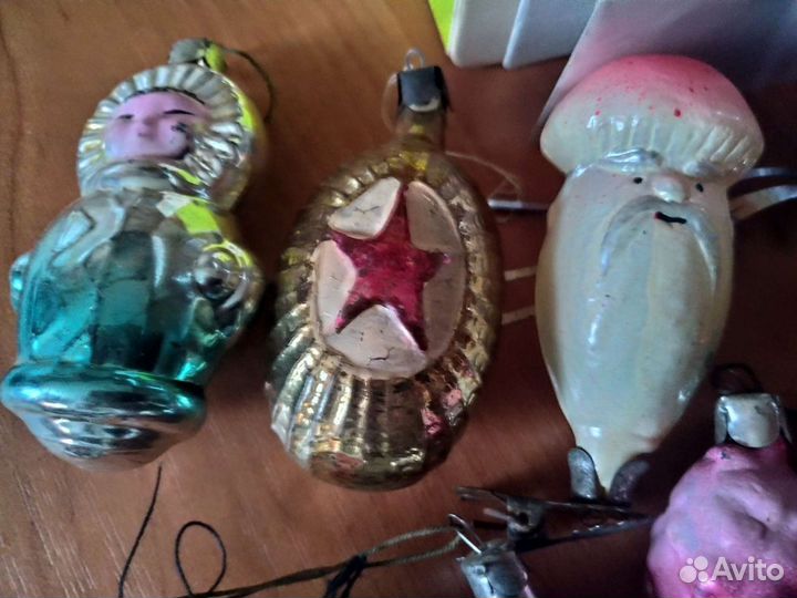 Елочные игрушки СССР на прищепке