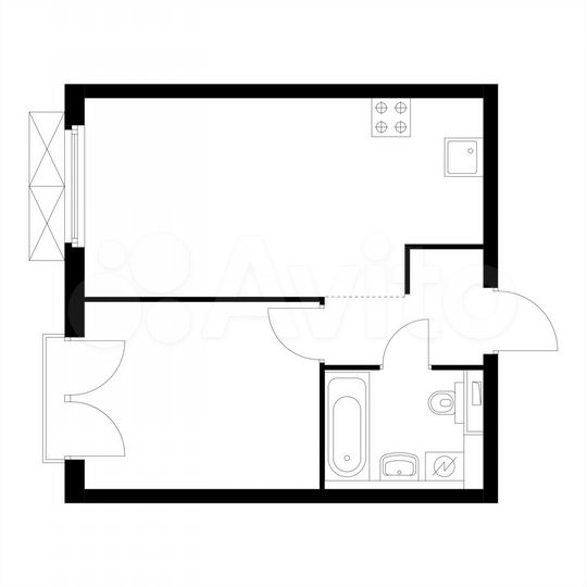 1-к. квартира, 36,8 м², 9/13 эт.