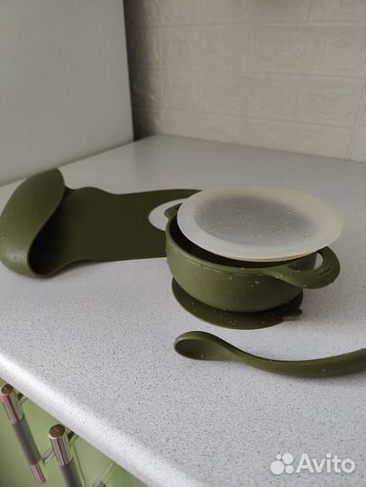 Набор детской силиконовой посуды