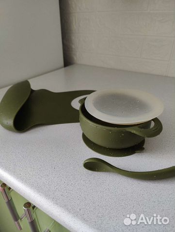 Набор детской силиконовой посуды