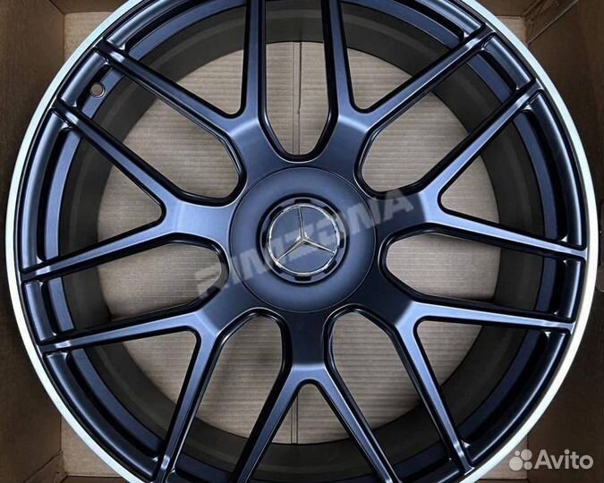 Кованый диск в стиле Mercedes R22 5x112. Примерка