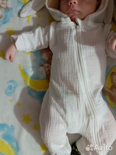 Комбенизон с ушками зайчика