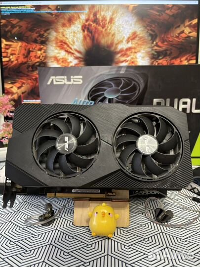 Asus Dual GTX 1660 super 6gb видеокарта