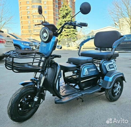 Электро Трицикл Power синий