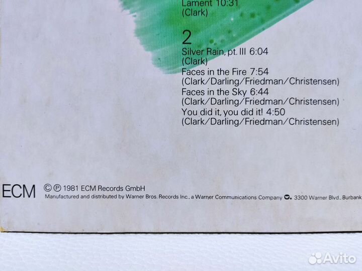 John Clark - Faces LP, USA, 1981, NM