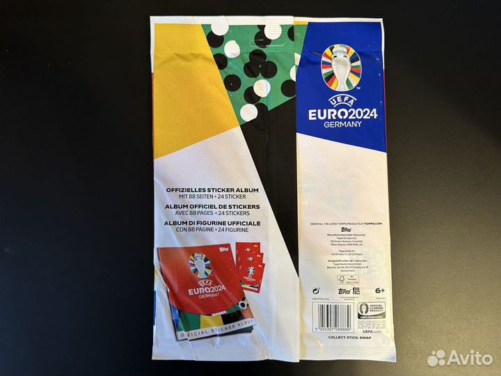 Стартовый набор Topps Euro 2024 Швейцарская версия