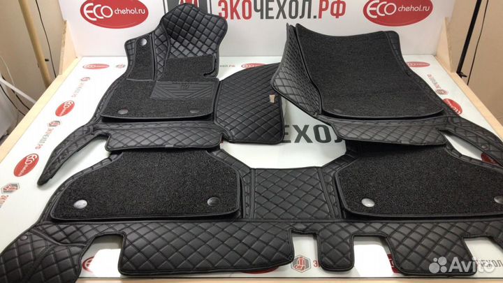 3D Коврики Range Rover Салон Багажник из Экокожи