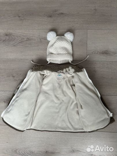 Куртка и шапка Zara 98-104 для девочки