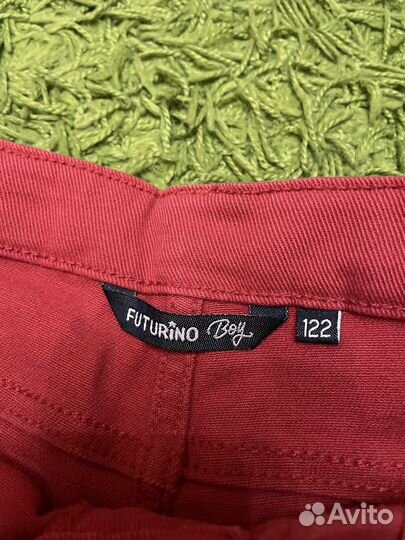 Джинсы красные детские. Размер 122