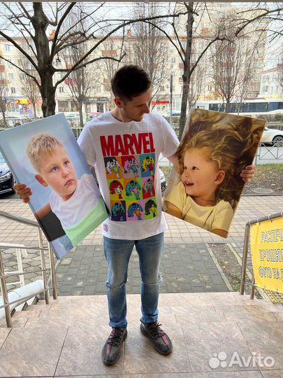 Печать фото на холсте / портрет по фото/ картина