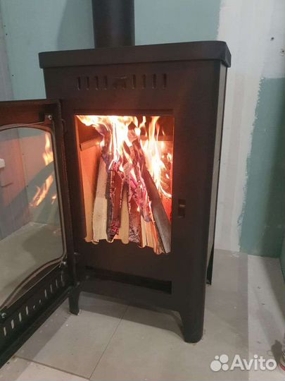 Чугунная печь камин