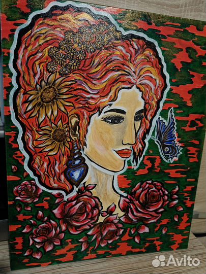 Интерьерная картина ручной работы