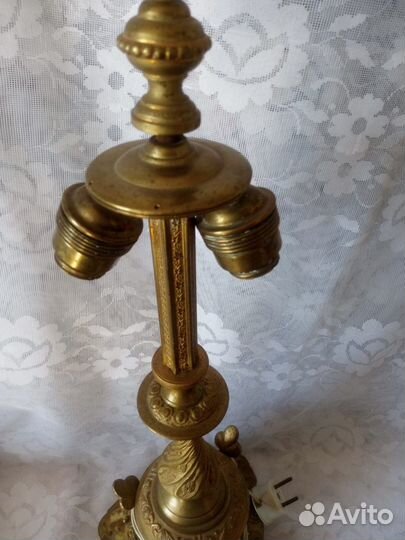 Лампа бронза