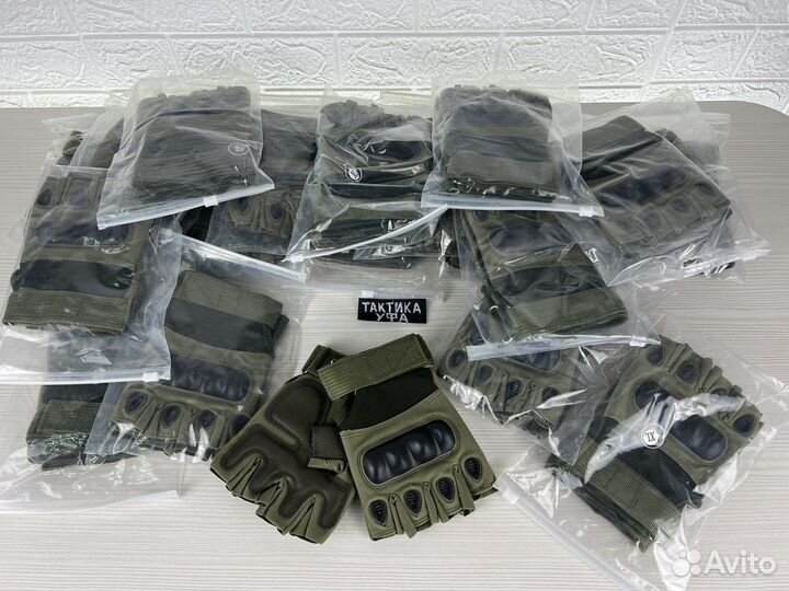 Перчатки тактические военные хаки