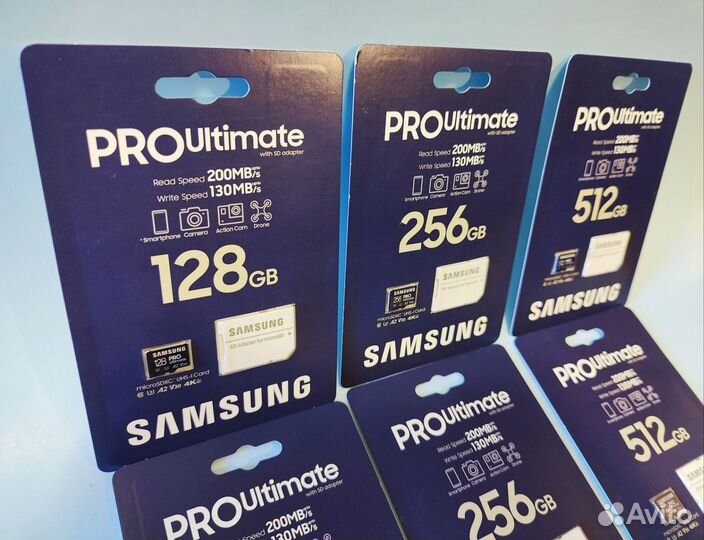 Карта microSD Samsung Ultimate Pro 128/256/512