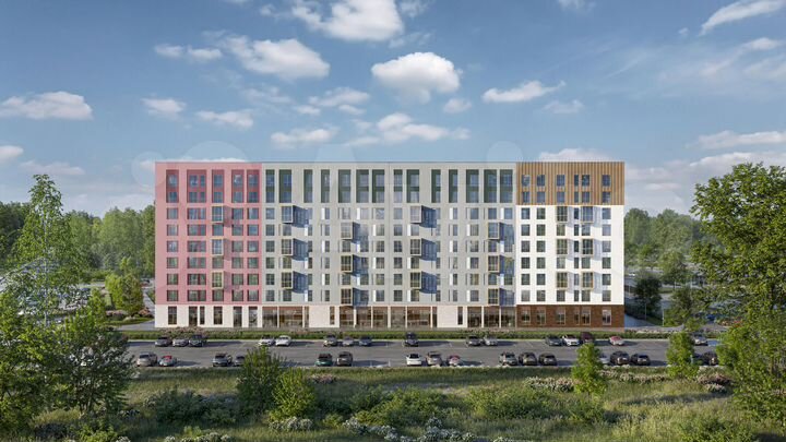 3-к. квартира, 66,4 м², 2/9 эт.