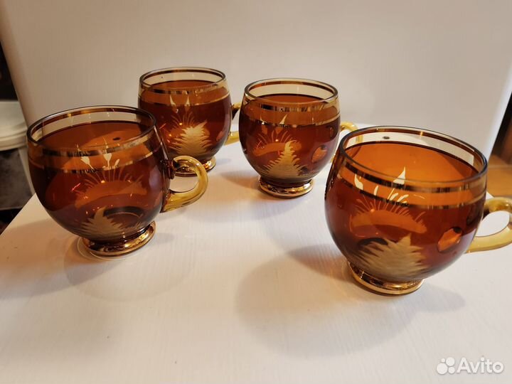 Посуда цветное стекло