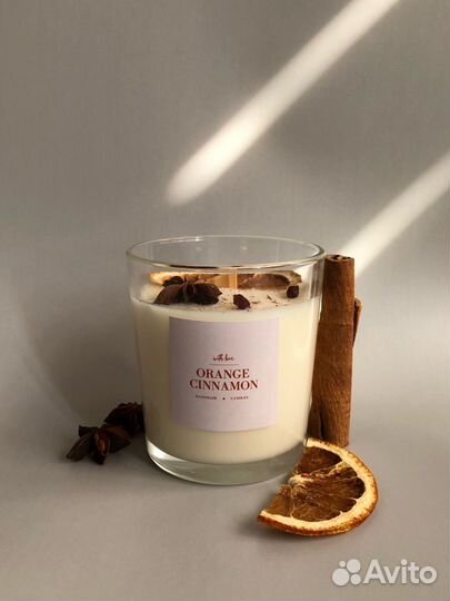 Аромасвеча «Апельсин&Корица»