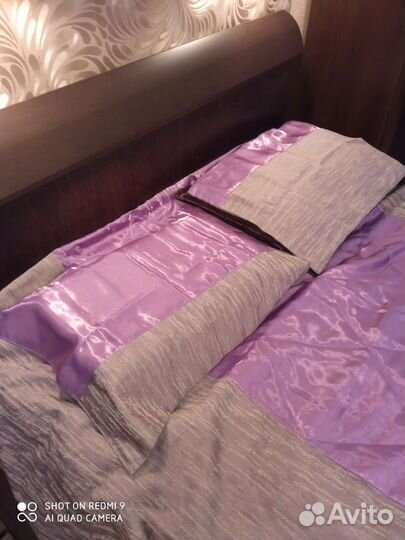 Набор штор с покрывалом и наволочками к подушкам