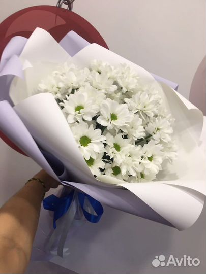 Букет цветов из хризантемы ромашка