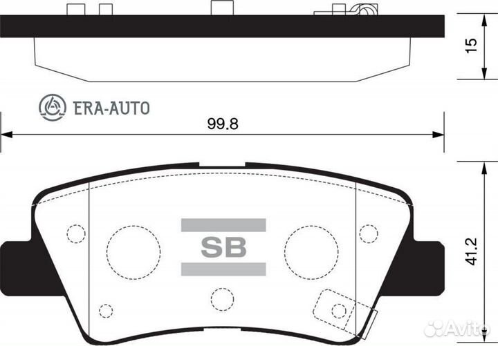 Sangsin brake SP1407 hyundai veloster 11/KIA RIO 11- SP1407