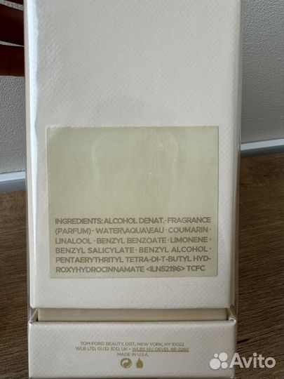 Аромат Tom Ford Vanilla Sex оригинал