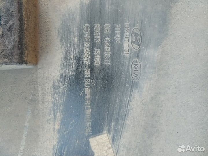 Юбка заднего бампера Kia Stinger