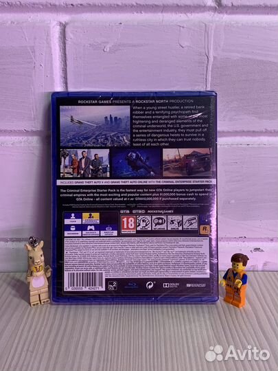 Новый GTA 5 PS4 запечатанный RUS