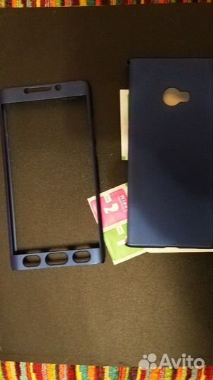 Xiaomi mi note 2 два синих чехла