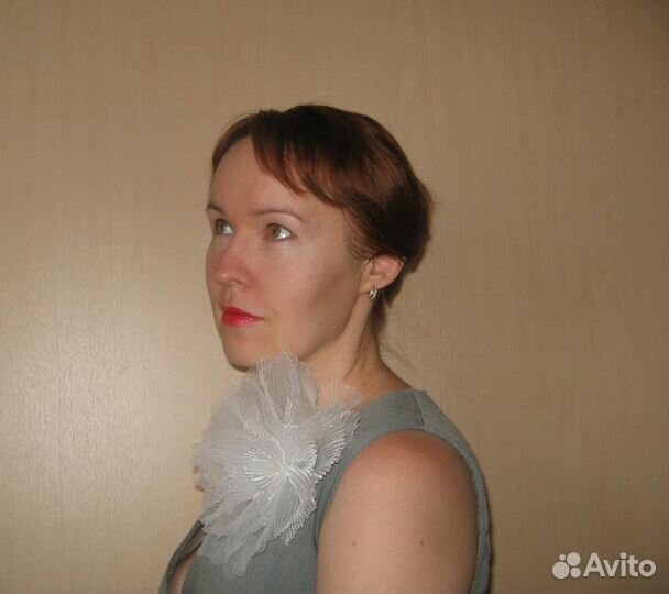 Брошь, шляпка-цветок