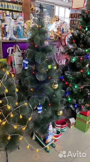 Новогодние Ёлки (Елки) Гирлянды Шары Снежинки