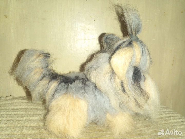 Вязанная собачка Йоркширский терьер hand made