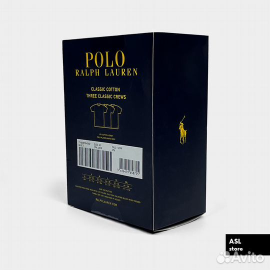 Оригинал polo ralph lauren набор футболок 3 шт
