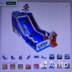 Продается новый надувной всесезонный батут горка