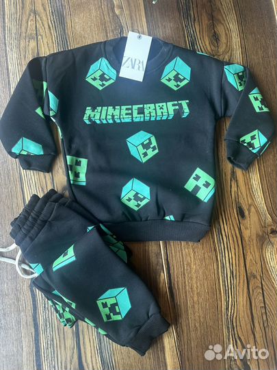 Костюм Zara Minecraft тёплый р.104,110,116,128,134