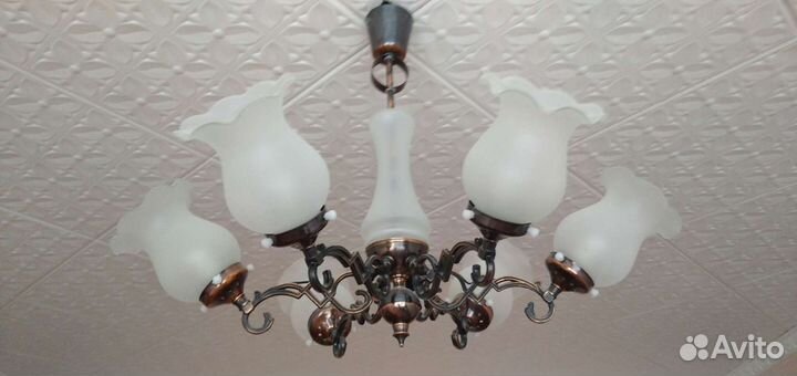 Люстра СССР литье