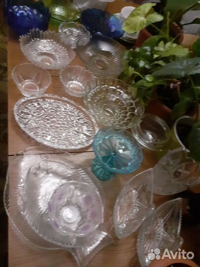 Салатник стекло ссср.селедочницы.и др.посуда