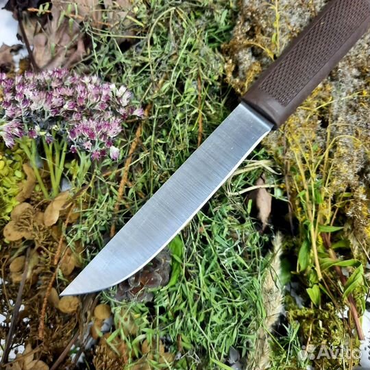 Нож Алтайский, сталь 95х18, резинопластик, коричне