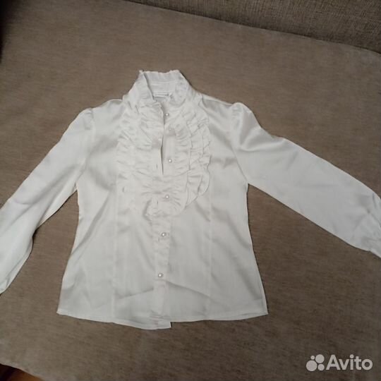 Блузка школьная белая 134