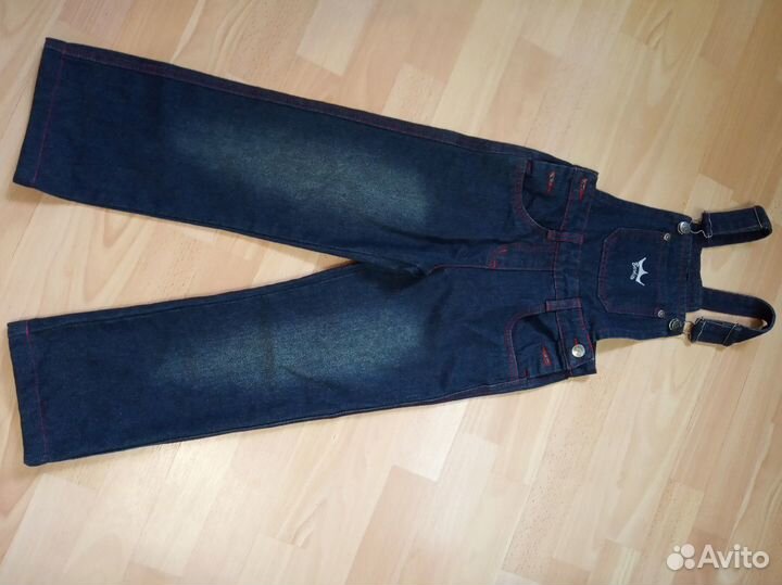 Новый Джинс.комбинезон на девочку 116 р