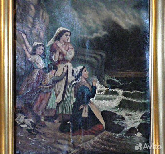 Картина.18-19 век.Италия.Холст.Масло.Живопись