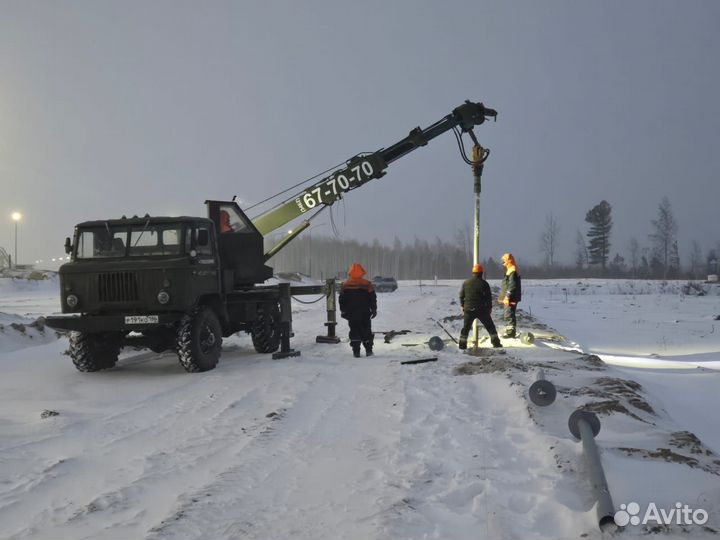 Винтовые сваи, монтаж, продажа