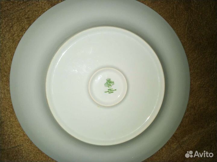 Большая тарелка блюдо Мейсенский букет