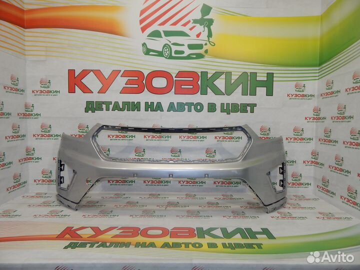 Бампер передний Hyundai Creta крета Серебристый