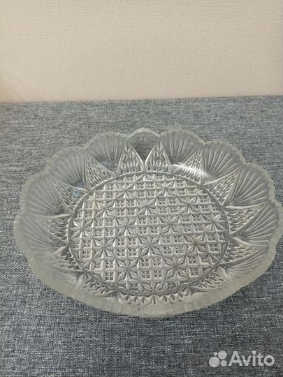 Хрустальная масленка СССР