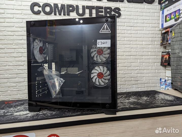 Новый Корпус Ginzzu v350 Черный Кубик argb 3X Fun