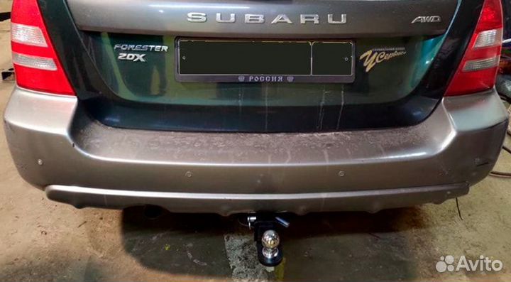 Фаркоп на Subaru Forester 1997-2008 под квадрат