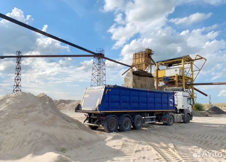 Песок карьерный с доставкой