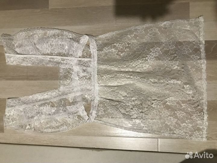 Белый школьный фартук